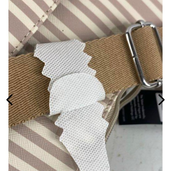 Tahari Sand Stripe Hobo Bag NWT - Picture 5 of 5